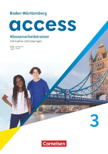 Buchcover und Innenansicht für das Buch: Access Band 3: 7. Schuljahr - Baden-Württemberg - Ausgabe 2025 - Klassenarbeitstrainer mit Audios und Lösungen