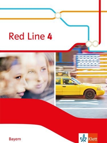 Buchcover und Innenansicht für das Buch: Red Line 4. Ausgabe Bayern. Schulbuch Klasse 8