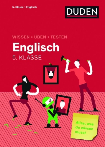 Buchcover und Innenansicht für das Buch: Wissen - Üben - Testen: Englisch 5. Klasse