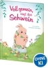 Buchcover und Innenansicht für das Buch: Voll gemein, sagt das Schwein