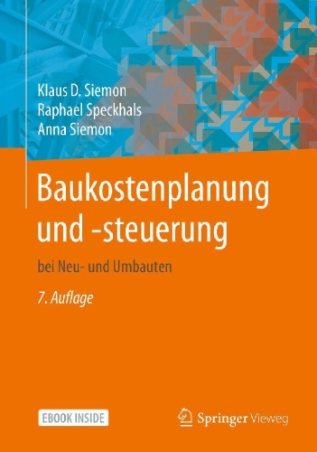 Buchcover und Innenansicht für das Buch: Baukostenplanung und -steuerung