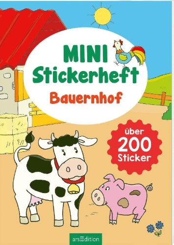 Buchcover und Innenansicht für das Buch: MINI-Stickerheft - Bauernhof
