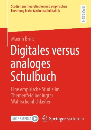 Buchcover und Innenansicht für das Buch: Digitales versus analoges Schulbuch