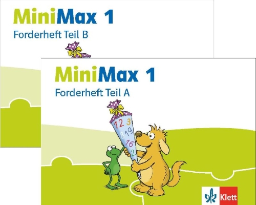 Buchcover und Innenansicht für das Buch: MiniMax 1. Arbeitsheft Fordern Klasse 1