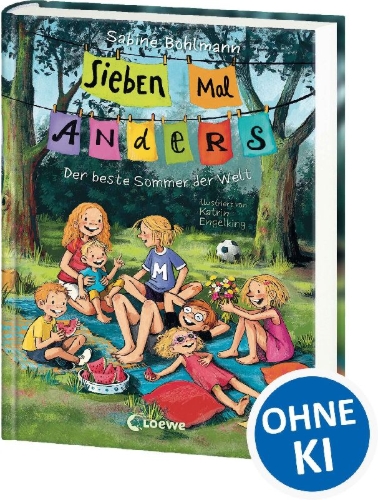 Buchcover und Innenansicht für das Buch: Sieben Mal Anders (Band 2) - Der beste Sommer der Welt