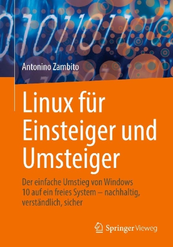 Buchcover und Innenansicht für das Buch: Linux für Einsteiger und Umsteiger