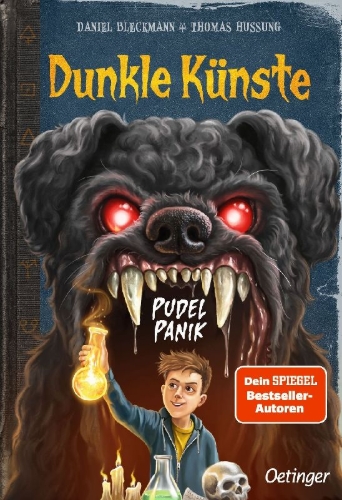 Buchcover und Innenansicht für das Buch: Dunkle Künste 1. Pudel-Panik