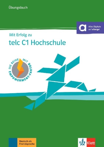 Buchcover und Innenansicht für das Buch: Mit Erfolg zu telc C1 Hochschule, Übungsbuch