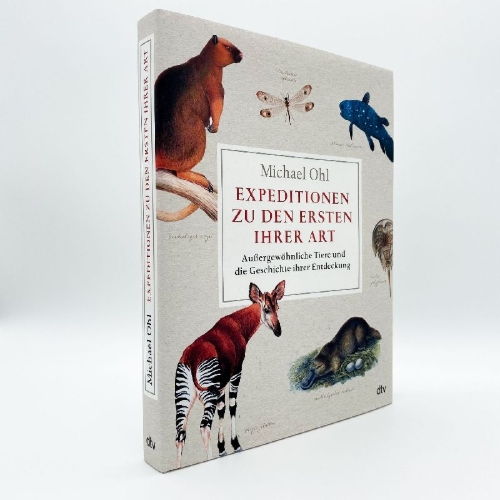 Buchcover und Innenansicht für das Buch: Expeditionen zu den Ersten ihrer Art