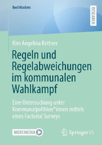 Buchcover und Innenansicht für das Buch: Regeln und Regelabweichungen im kommunalen Wahlkampf