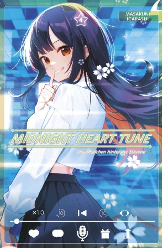 Buchcover und Innenansicht für das Buch: Midnight Heart Tune: Das Mädchen hinter der Stimme 04