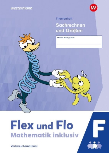 Buchcover und Innenansicht für das Buch: Flex und Flo - Mathematik inklusiv. Sachrechnen und Größen F