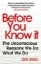 Buchcover und Innenansicht für das Buch: Before You Know It