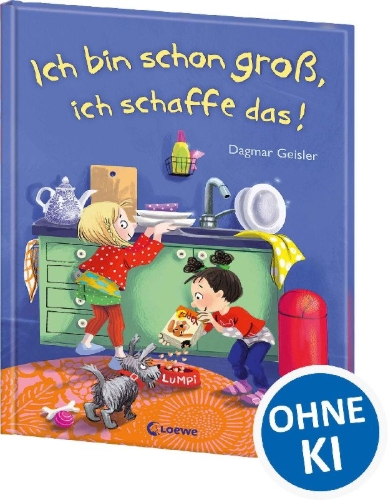 Buchcover und Innenansicht für das Buch: Ich bin schon groß, ich schaffe das!