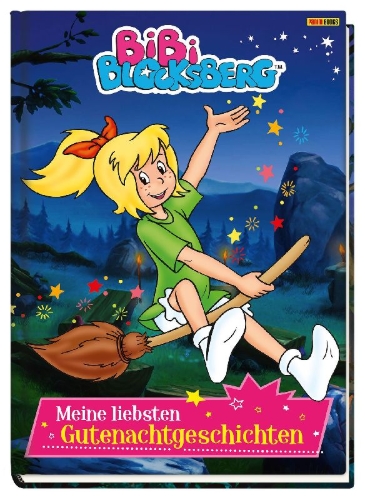 Buchcover und Innenansicht für das Buch: Bibi Blocksberg: Meine liebsten Gutenachtgeschichten