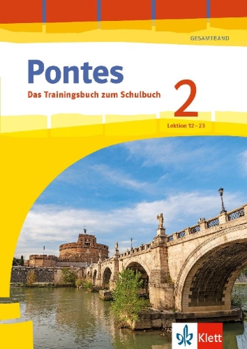 Buchcover und Innenansicht für das Buch: Pontes 2 Gesamtband (ab 2020) - Das Trainingsbuch zum Schulbuch 2. Lernjahr