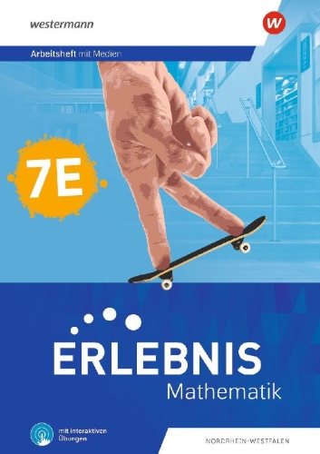 Buchcover und Innenansicht für das Buch: Erlebnis Mathematik. Arbeitsheft 7E mit interaktiven Übungen. Für Nordrhein-Westfalen