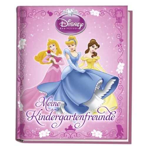 Buchcover und Innenansicht für das Buch: Disney Prinzessin: Kindergartenfreundebuch - Meine Kindergartenfreunde