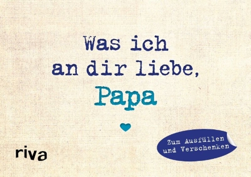 Buchcover und Innenansicht für das Buch: Was ich an dir liebe, Papa - Miniversion