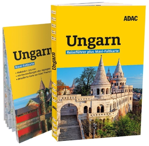 Buchcover und Innenansicht für das Buch: ADAC Reiseführer plus Ungarn