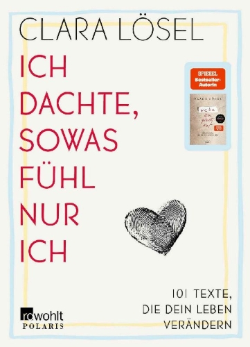 Buchcover und Innenansicht für das Buch: Ich dachte, sowas fühl nur ich