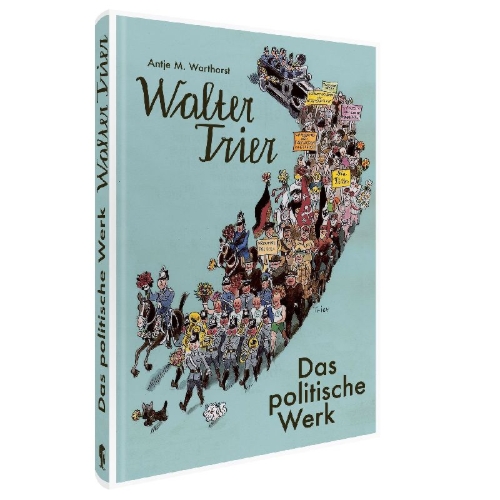 Buchcover und Innenansicht für das Buch: Walter Trier - Das politische Werk