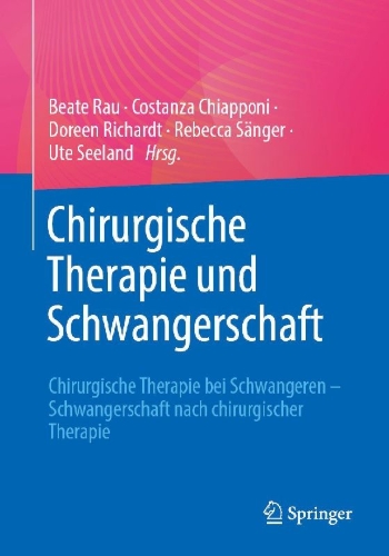 Buchcover und Innenansicht für das Buch: Chirurgische Therapie und Schwangerschaft