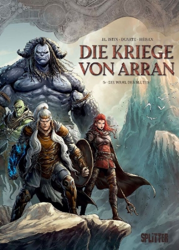 Buchcover und Innenansicht für das Buch: Guerres d'Arran 5