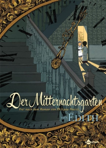 Buchcover und Innenansicht für das Buch: Der Mitternachtsgarten