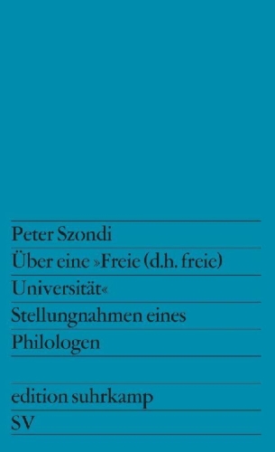 Buchcover und Innenansicht für das Buch: Über eine »Freie (d.h. freie) Universität«