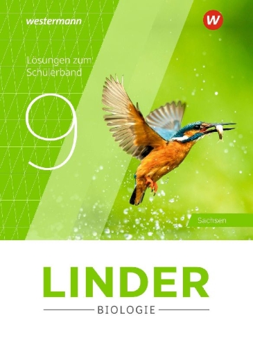 Buchcover und Innenansicht für das Buch: LINDER Biologie SI 9. Lösungen. Für Sachsen