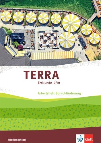 Buchcover und Innenansicht für das Buch: TERRA Erdkunde 9/10. Arbeitsheft Sprachförderung Klasse 9/10. Differenzierende Ausgabe Niedersachsen