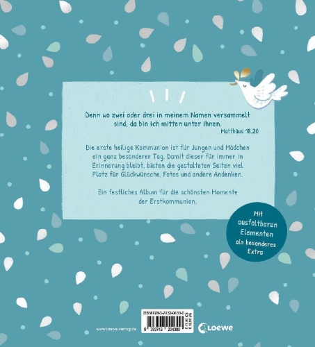 Buchcover und Innenansicht für das Buch: Meine Kommunion