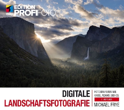 Buchcover und Innenansicht für das Buch: Digitale Landschaftsfotografie