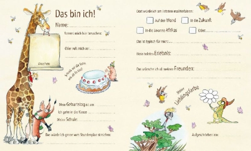 Buchcover und Innenansicht für das Buch: Tafiti - Meine Freunde