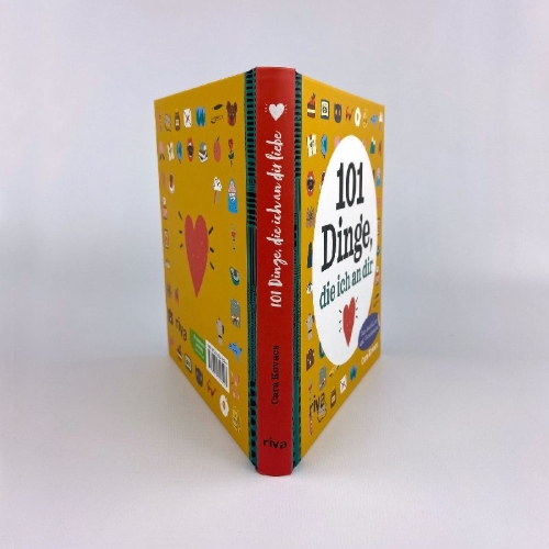 Buchcover und Innenansicht für das Buch: 101 Dinge, die ich an dir liebe