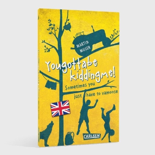 Buchcover und Innenansicht für das Buch: Kannawoniwasein: Yougottabekiddingme! Sometimes you just have to vamoose (Englische Ausgabe mit Vokabelhilfen)