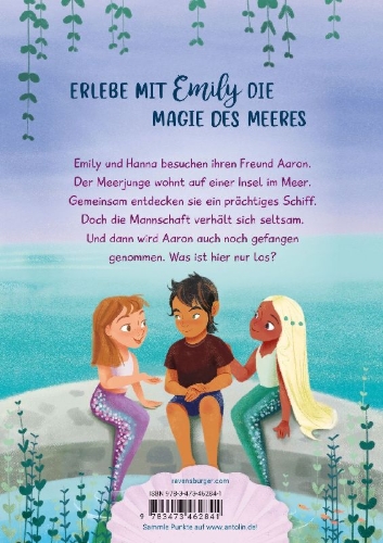 Buchcover und Innenansicht für das Buch: Emily Meermädchen, Band 3 - Die Kette des Königs