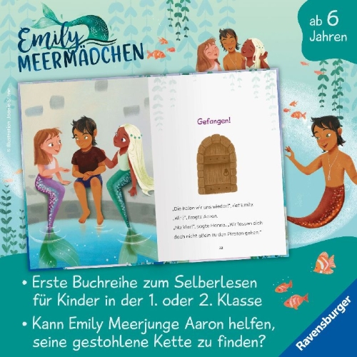 Buchcover und Innenansicht für das Buch: Emily Meermädchen, Band 3 - Die Kette des Königs