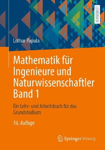Buchcover und Innenansicht für das Buch: Mathematik für Ingenieure und Naturwissenschaftler Band 1