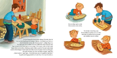 Buchcover und Innenansicht für das Buch: LESEMAUS 37: Max und das Papa-Wochenende