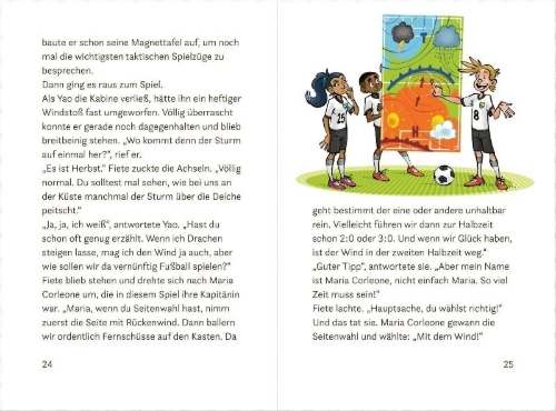 Buchcover und Innenansicht für das Buch: Fußball Academy 8: Eine große Chance