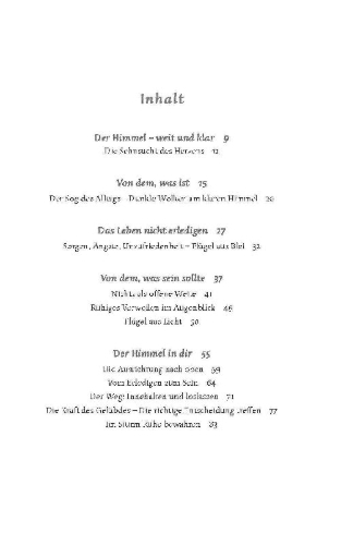 Buchcover und Innenansicht für das Buch: Das Licht des Himmels in dir