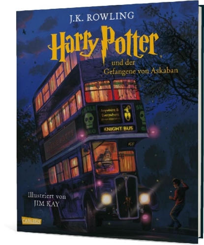 Buchcover und Innenansicht für das Buch: Harry Potter and the Prisoner of Azkaban