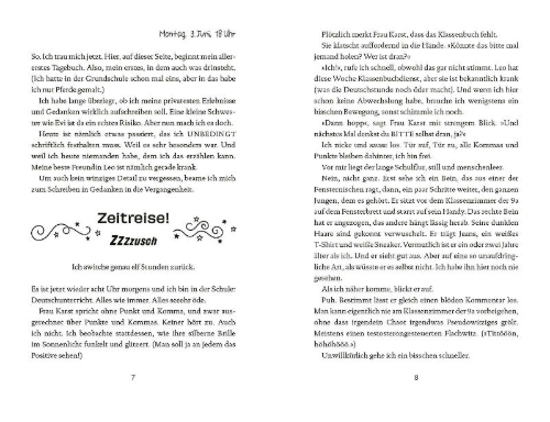 Buchcover und Innenansicht für das Buch: It's me oder Wie mein Leben plötzlich glitzerte
