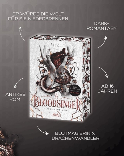 Buchcover und Innenansicht für das Buch: The Fire that Binds - Bloodsinger