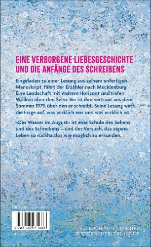 Buchcover und Innenansicht für das Buch: Das Wasser im August