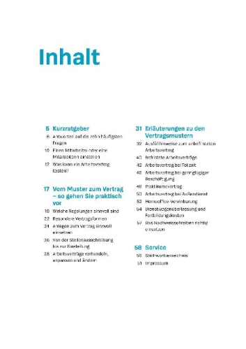 Buchcover und Innenansicht für das Buch: Arbeitsverträge: Das Set