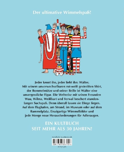 Buchcover und Innenansicht für das Buch: Where is Wally?