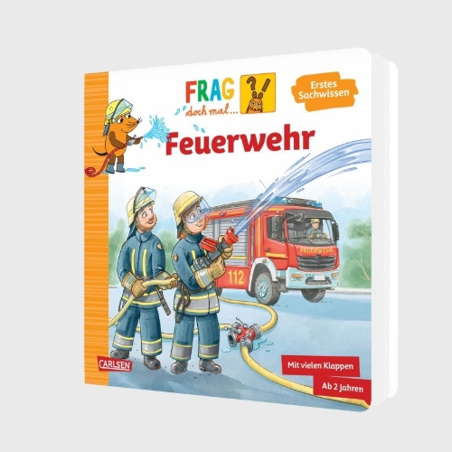 Buchcover und Innenansicht für das Buch: Frag doch mal ... die Maus: Feuerwehr